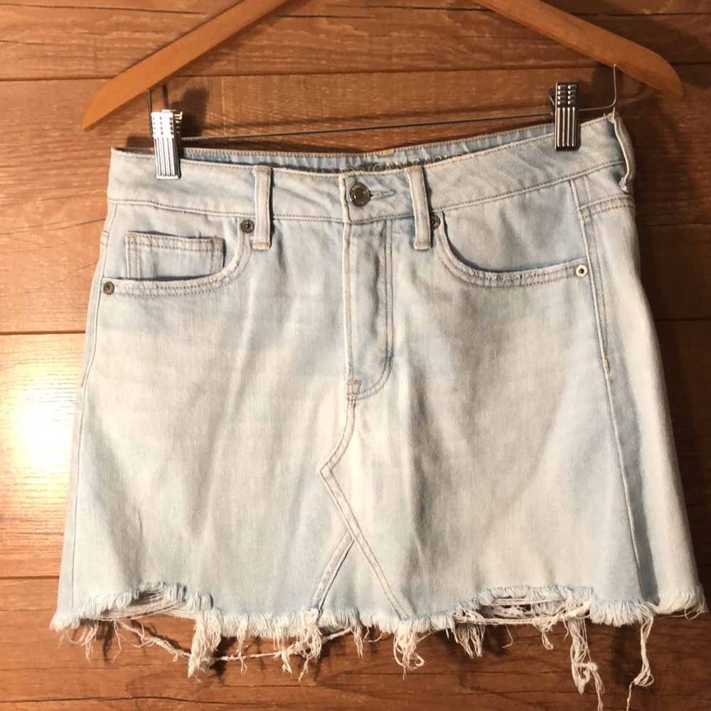 American Eagle sz 4 Button Fly Denim Skirt